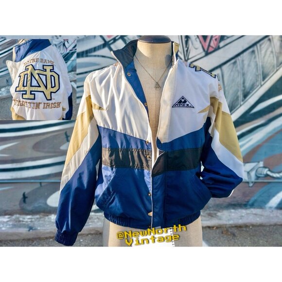 NOTRE DAME Fighting Irish NCAA Vintage Apex One Jacket Size Small - Picture 1 of 11